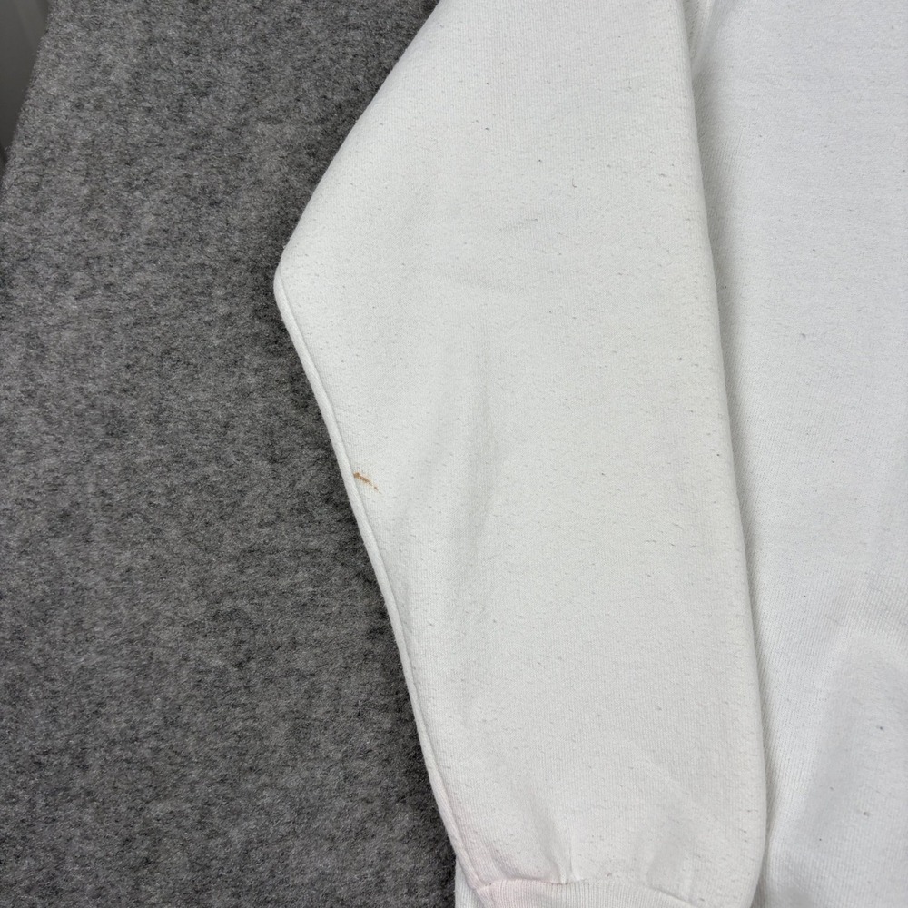Russell Athletic Sweatshirt Mens L White Vintage 80s Train Graphic‎ Made In USA - Picture 9 of 13